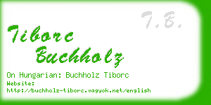 tiborc buchholz business card